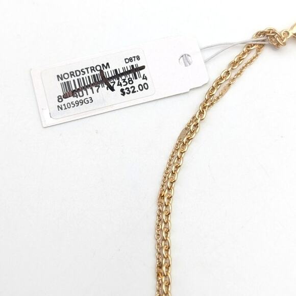 Panacea Layered Open Circle Pendant Necklace for Women's Elegant Gold Design - Picture 3 of 6